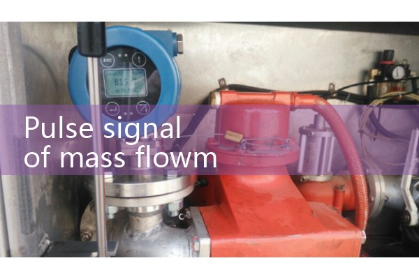 Pulse signal of mass flowmeter