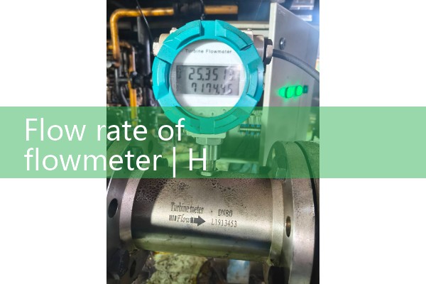Flow rate of flowmeter
