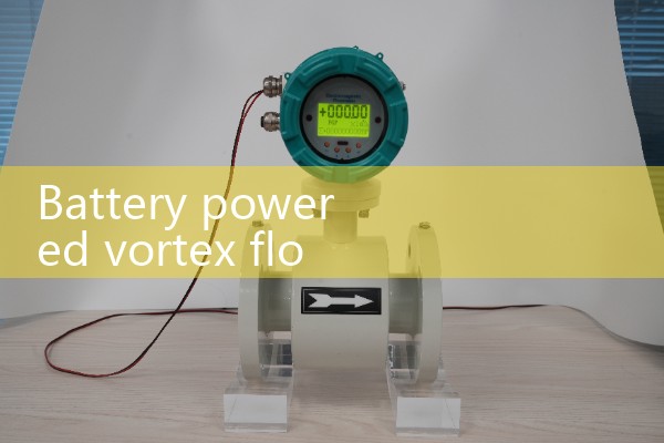 Battery powered vortex flowmeter