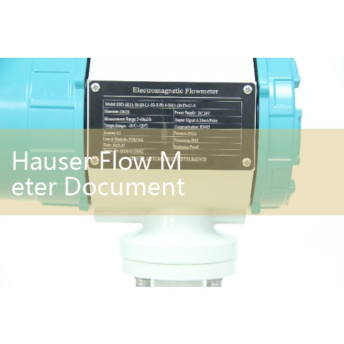 Hauser Flow Meter Document Archive: Sourcing Legacy Instruction Manuals and Installation Templates